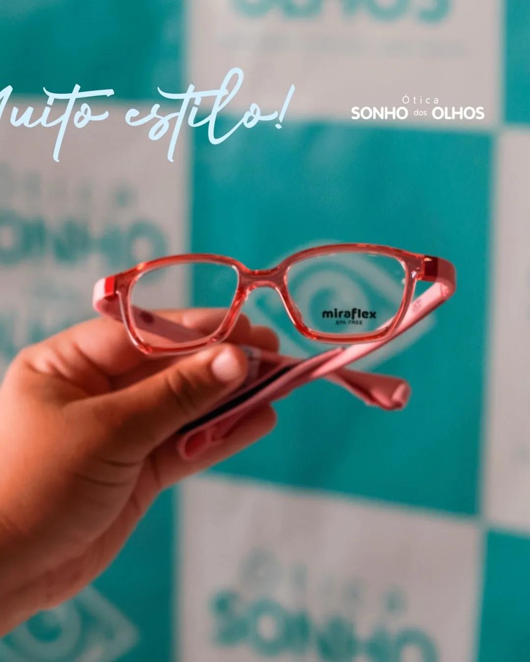 Óculos infantil colorido — Ótica Sonho dos Olhos